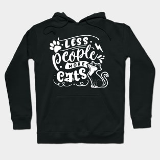 Less People More Cats Hoodie